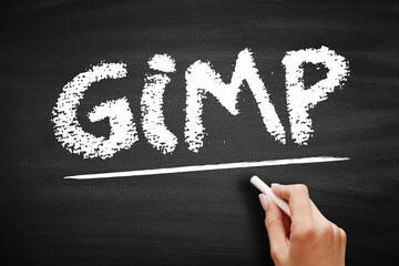 GIMP Gnu Image Manipulation Program - free and open-source raster graphics editor used for image...