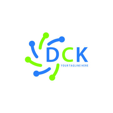 DCK logo design initial creative letter on white background.
DCK vector logo simple, elegant and luxurious,technology logo shape.DCK unique letter logo design. 