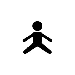 person sitting icon illustration design