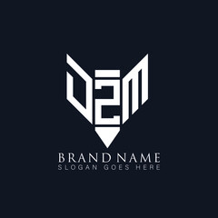 DZM letter logo design on white background.DZM creative monogram initials letter logo concept.
DZM Unique modern flat abstract vector letter logo design. 