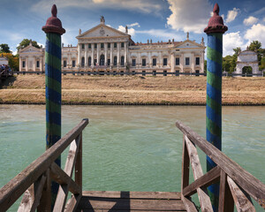 Strà, Venezia. Exterior of Villa Pisani, also said la Nazionale after the vaporetto' stop on the...
