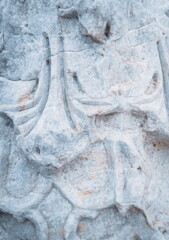 White marble skultpurayu. Antique sculpture.
