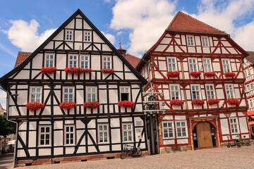 Eschwege; Altes Rathaus mit Glockenspiel