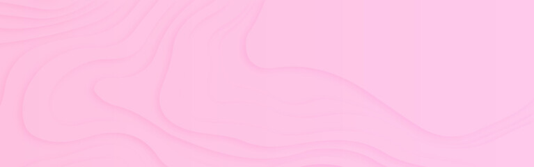 Luxury paper cut background, Abstract decoration, pink pattern, halftone gradients, 3d Vector illustration, topographic canyon map light relief texture, curved layers and shadow.	