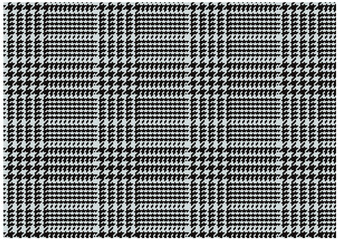 グレンチェック柄総柄