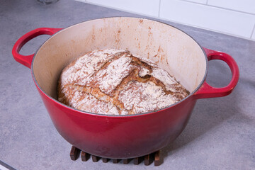 Fresh bread straight from the oven.
