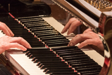 Fototapeta premium Stockholm, Sweden Fingers on a piano.