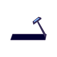 Vector flat style treadmille illustration