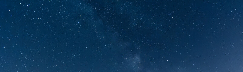 Fototapeta premium Blue sky with stars and the milky way