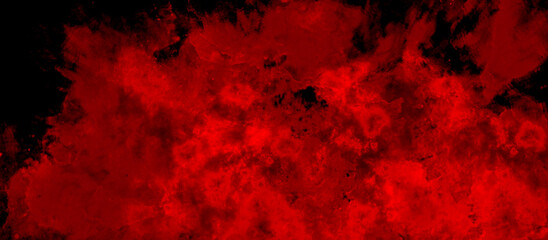 Abstract Grunge Decorative Dark Red Stucco Wall Background. red grunge background wall. Dark red grungy canvas background or texture. Watercolor red grunge background painting.