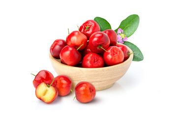 Acerola cherries in a bowl