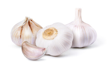 garlic isolated on white background