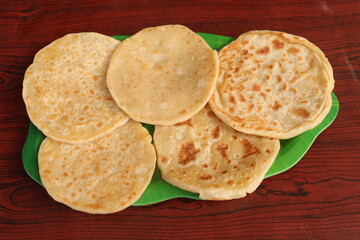 Indian special dish Bobbatlu or Bhakshalu a telugu sweets for Ugadi festival