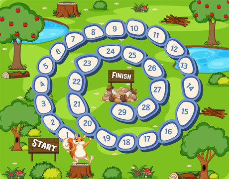 A squirrel boardgames template