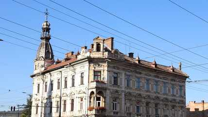 Obraz premium Cluj urban skyline and details