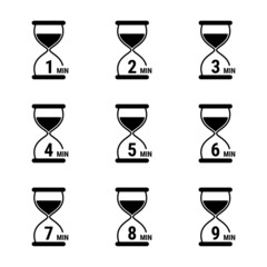 Isolated illustration with timer.