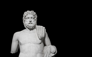 Statue of Poseidon, God of the sea in Greek mythology. Istanbul Archaeology Museum, Turkey.