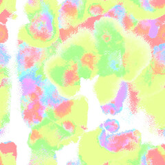 Wet Paint Seamless Pattern. Fashion Print.