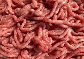 raw fresh minced meat close up
