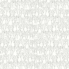 abstract rabbits drawn pattern background
