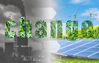 energy transition from fossil fuel to green energy.