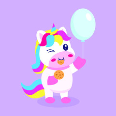 Cute unicorn illustration