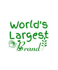 World's largest brand sticker icon label business white background