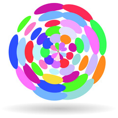 abstract colorful circle