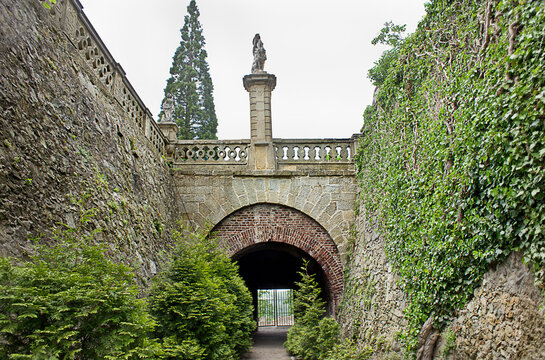  ancient 13th century castle Ksiach (F&uuml;rstenstein)  in Walbrzych, Poland