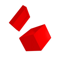 Red flying box with a lid.