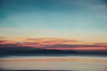 Soft focus blurred sky sunset twilight times for background