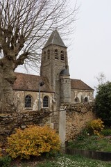 Fototapeta na wymiar church of st Clair in Gometz, France 