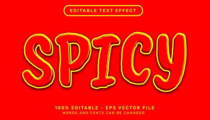 spicy 3d text effect and editable text effect