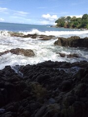 waves on the beach