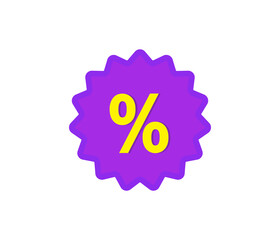 Percent bubble price. percent tag icon. Coupon discount promotion sale. Special offer sign. vector illustration.