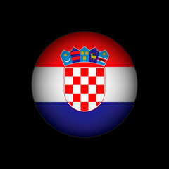 Naklejka premium Country Croatia. Croatia flag. Vector illustration.