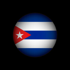 Fototapeta premium Country Cuba. Cuba flag. Vector illustration.