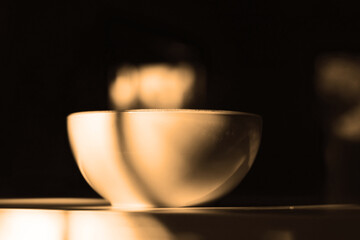 vasija resplandor calidez sopa cafe mesa beber placeres