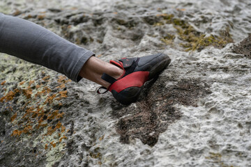 Rock climber cat shoes detail