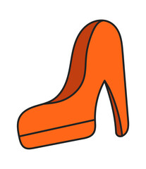 Fashionable women shoe. Vector illustration