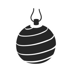 Hand drawn icon Christmas ball