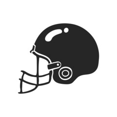 Hand drawn icon Football helmet