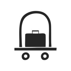 Hand drawn icon Hotel trolley