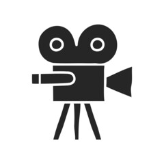 Hand drawn icon Movie camera