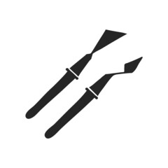 Hand drawn icon Painting spatula
