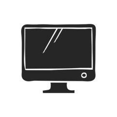 Hand drawn icon Desktop computer