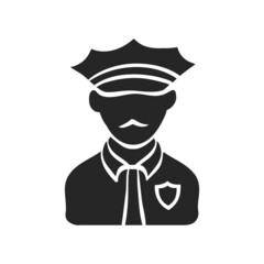 Hand drawn icon Police avatar