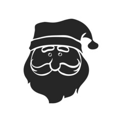 Hand drawn icon Santa head