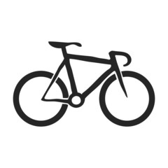 Obraz premium Hand drawn icon Track bicycle