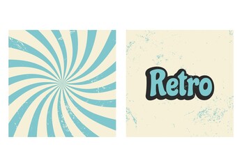 Obraz premium abstract background in retro style with the word retro